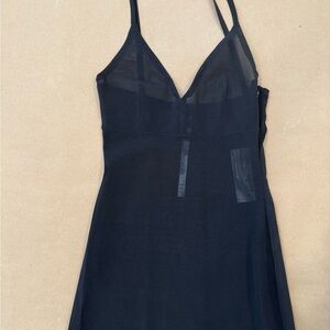 Roland Mouret Black Sheer Chemise